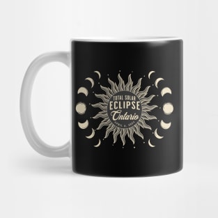 Total Solar Eclipse Ontario Canada April 2024 Mug